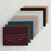 "Midnight Vineyard" - Save the Dates in Eggplant by Design Lotus - Colored Envelopes Available