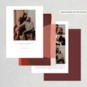 "Galeria" - Save the Dates in Autumn Desert by Kelly Schmidt - Back of Card Options