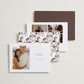 "sepia" - Save the Dates in Sepia by Itsy Belle Studio - Back of Card Options