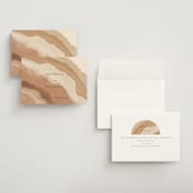 "Rustic Abstract" - Save the Dates in Sahara by Elly - Assembled