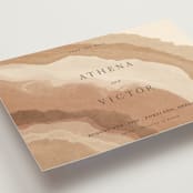 "Rustic Abstract" - Save the Dates in Sahara by Elly - Detail