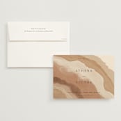 "Rustic Abstract" - Save the Dates in Sahara by Elly - Save the Date with Envelope