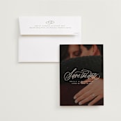 "Layover" - Save the Dates in Almond by Erin L. Wilson - Save the Date with Envelope