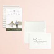 "the announcement" - Save the Dates in Onyx by Kasia Labocki - Assembled