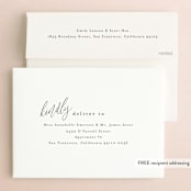 "the announcement" - Save the Dates in Onyx by Kasia Labocki - FREE Recipient Addressing