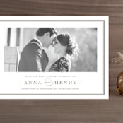 "Field" - Save the Dates in Umber by Megan Davis - Front