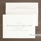 "Field" - Save the Dates in Umber by Megan Davis - FREE Recipient Addressing