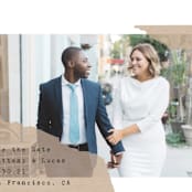 "Framed Corner" - Save the Dates in Ink by ASQ Studio - Detail