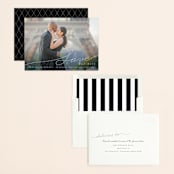 "Contemporary Script" - Save the Dates in Silk by Shannon Chen of Four Wet Feet Studio - Assembled