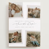 "Gallery Collection" - Save the Dates in Eggshell by Michelle Taylor - Front