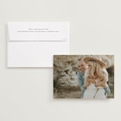 "Cameo" - Save the Dates in Pearl by Lori Wemple - Save the Date with Envelope