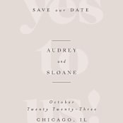 "Bold Beauty" - Save the Dates in Fog by Nazia Hyder - Detail