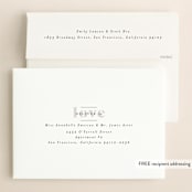 "Bold Beauty" - Save the Dates in Fog by Nazia Hyder - FREE Recipient Addressing
