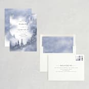 "Misty trees" - Save the Dates in Celestial by Stacey Meacham - Assembled