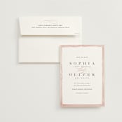 "First Love" - Save the Dates in Blush by Pixel and Hank - Save the Date with Envelope
