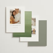"Verdure" - Save the Dates in Garden by Leah Bisch - Back of Card Options