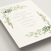 "Verdure" - Save the Dates in Garden by Leah Bisch - Detail