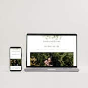 "Verdure" - Save the Dates in Garden by Leah Bisch - FREE Wedding Website