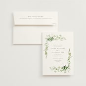 "Verdure" - Save the Dates in Garden by Leah Bisch - Save the Date with Envelope