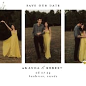 "Organic Florals" - Save the Dates in Porcelain by Susan Moyal - Detail