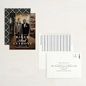 "Stacked Names" - Save the Dates in Snow by Megan Cash - Assembled