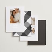 "Just Love" - Save the Dates in Cotton by Kasia Labocki - Back of Card Options