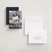 "Geo Lovely" - Save the Dates in Onyx by heythird - Assembled