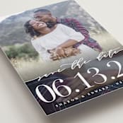"Geo Lovely" - Save the Dates in Onyx by heythird - Detail