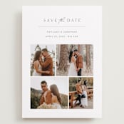 "Lovely Date" - Save the Dates in Linen by Carolyn MacLaren - Front