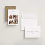 "Lovely Date" - Save the Dates in Linen by Carolyn MacLaren - Assembled