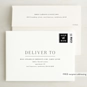 "Chic Monogram" - Save the Dates in Noir by Hooray Creative - FREE Recipient Addressing