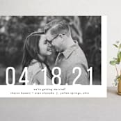"Date Check" - Save the Dates in Noir by Up Up Creative - Front
