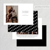 "Date Check" - Save the Dates in Noir by Up Up Creative - Back of Card Options