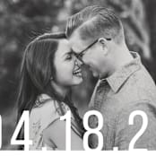 "Date Check" - Save the Dates in Noir by Up Up Creative - Detail