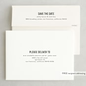 "Date Check" - Save the Dates in Noir by Up Up Creative - FREE Recipient Addressing