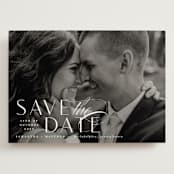 "Swoop" - Save the Dates in Pearl by Everett Paper Goods - Front
