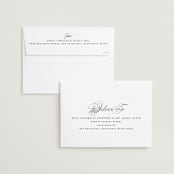 "Swoop" - Save the Dates in Pearl by Everett Paper Goods - FREE Recipient Addressing