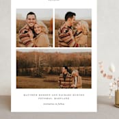 "Simple Bliss" - Save the Dates in Slate by That Girl Press - Front