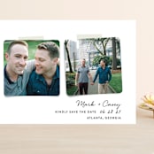 "Two Become One" - Save the Dates in Wedding Dress by Hooray Creative - Front