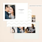 "Two Become One" - Save the Dates in Wedding Dress by Hooray Creative - Back of Card Options