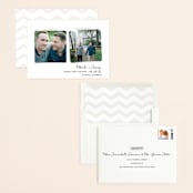 "Two Become One" - Save the Dates in Wedding Dress by Hooray Creative - Assembled