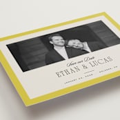 "Mille-feuille" - Save the Dates in Citron by Blustery August - Detail