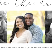 "Etched in love" - Save the Dates in Cloud by Stacey Meacham - Detail