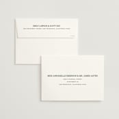 "Portrait" - Save the Dates in Charcoal by Minted - FREE Recipient Addressing