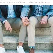 "Forevermore" - Save the Dates in Ebony by Angela Thompson - Detail