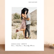 "Modern Mood" - Save the Dates in Snow by Susan Brown - Front