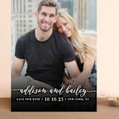 "Simply Us" - Save the Dates in Pearl by Lehan Veenker - Front