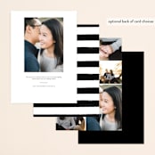 "Simply Us" - Save the Dates in Pearl by Lehan Veenker - Back of Card Options