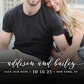 "Simply Us" - Save the Dates in Pearl by Lehan Veenker - Detail