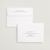 "Vintage Signed" - Save the Dates in White Dress by Kim Dietrich Elam - FREE Recipient Addressing